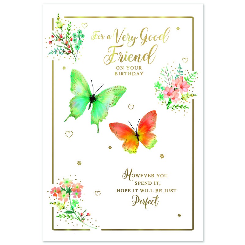 Very Good Friend Birthday - Code G - 6pk - SE33145