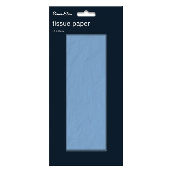 Pale Blue Solid Colour Tissue - TW2105