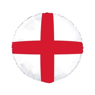 9" Round England Flag Foil Balloon - 48196
