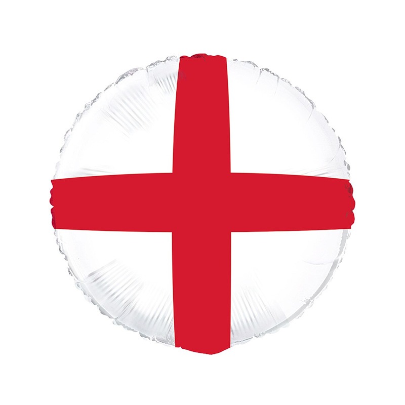 9" Round England Flag Foil Balloon - 48196