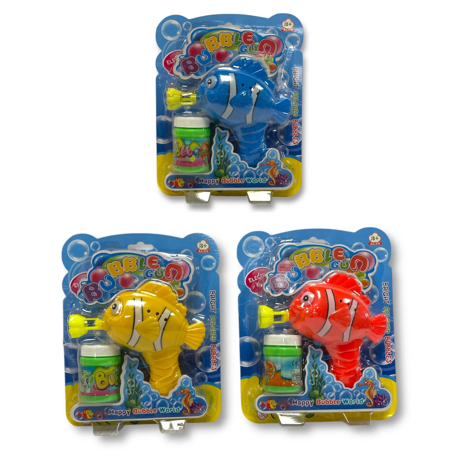 FRICTION BUBBLE GUN CLOWN FISH - HU1630