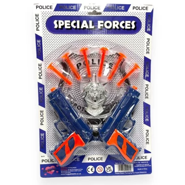 CARDED 2 GUNS WITH DARTS - HU10107