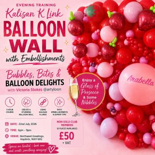 Balloon Wall Workshop with Embellishments | Kalisan K Link Training | 22 July 2026