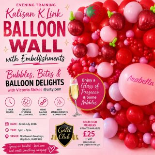 GOLD CLUB - Balloon Wall Workshop with Embellishments | Kalisan K Link Training | 22 July 2026