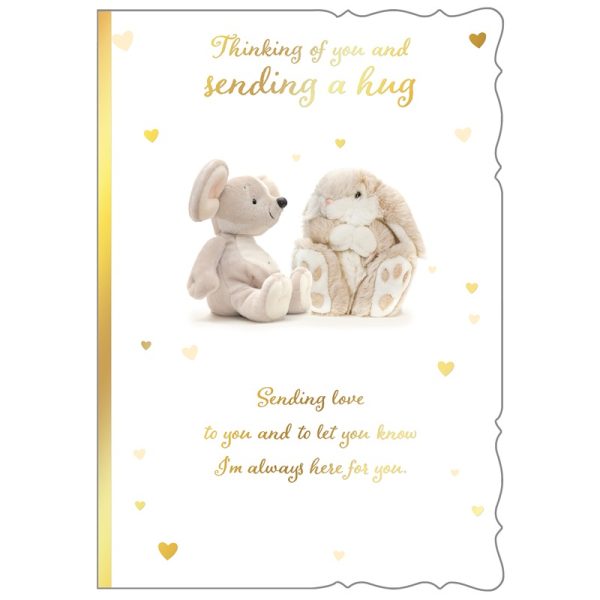 Out Of The Blue - Thinking of you- SENDING A HUG - CUTE Neutral - C50-I - RT032b