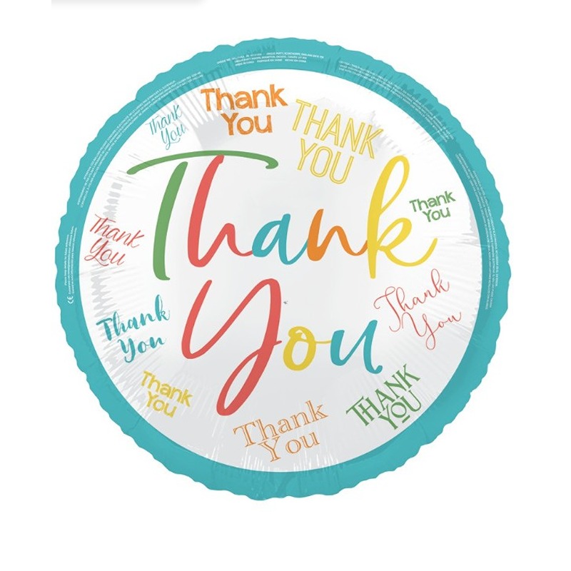Thank you Round Foil Balloon - 18" - 81989