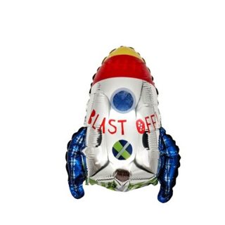Outer Space "Blast Off" Rocket Shape - 9" Mini - 82249