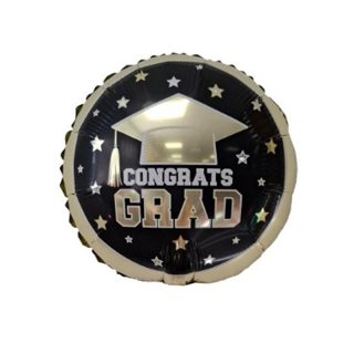 Congrats Grad Mini Round Foil - 9" - 82360