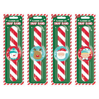 Christmas Flashing Led Snap Band - XMA3683