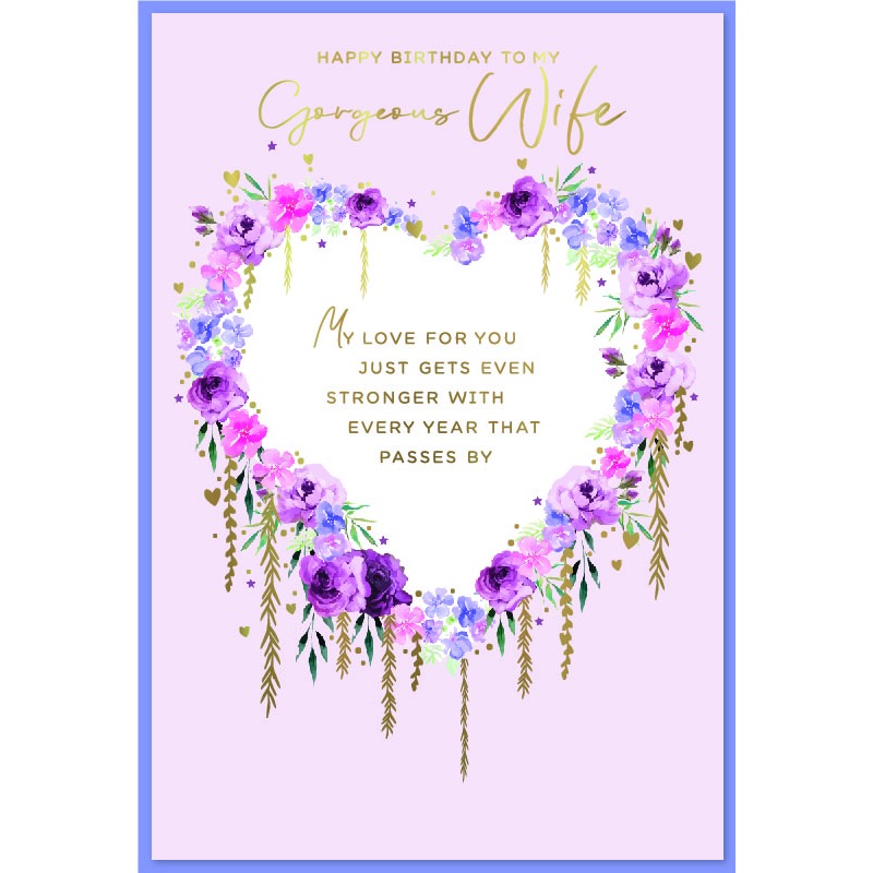Gorgeous Wife Birthday - Code G - 6pk - SE33150