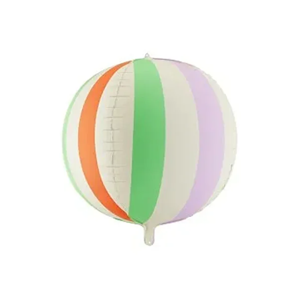 Foil Balloon Striped Ball - 19.7" - FB418