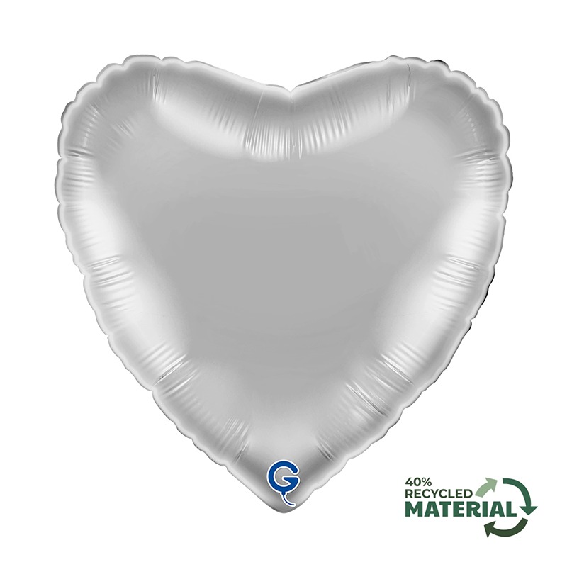 Grabo - 18" Silver Heart - 18009S-P