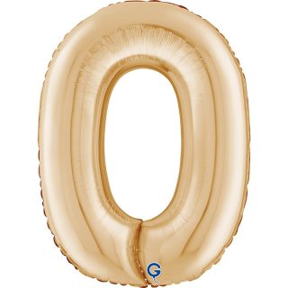 Grabo 26" White Gold Number 0 Shape Pkt - 262900WHG-P