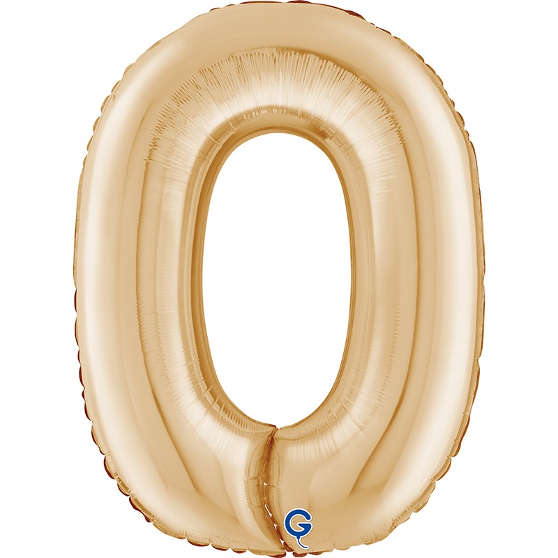 Grabo 26" White Gold Number 0 Shape Pkt - 262900WHG-P