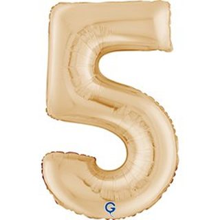Grabo 26" White Gold Number 5 Shape Pkt - 262905WHG-P