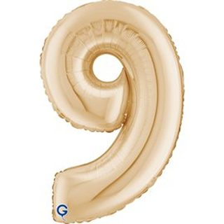 Grabo 26" White Gold Number 9 Shape Pkt - 262909WHG-P