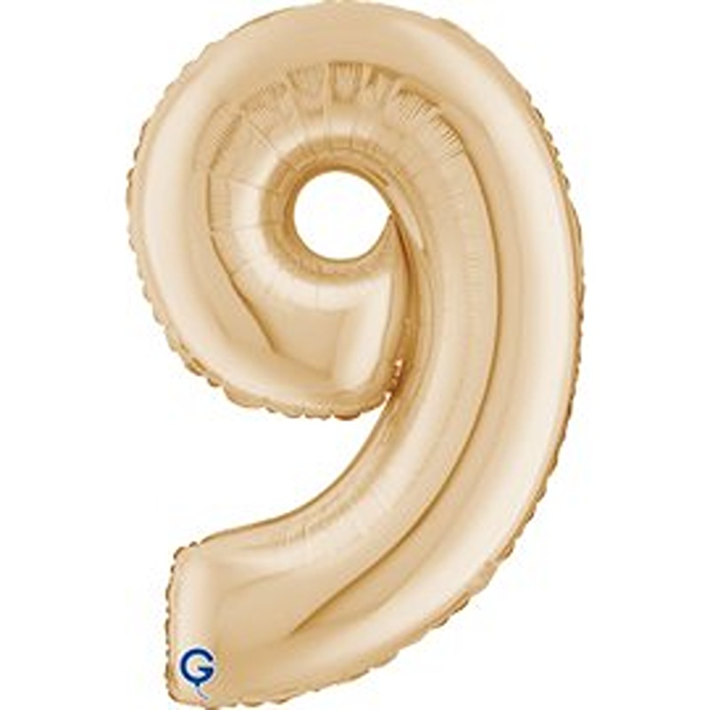 Grabo 26" White Gold Number 9 Shape Pkt - 262909WHG-P