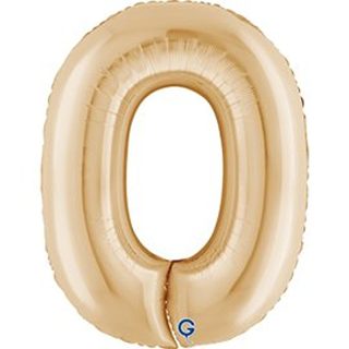 Grabo 40" White Gold Number 0 Shape Pkt - 290WHG-P
