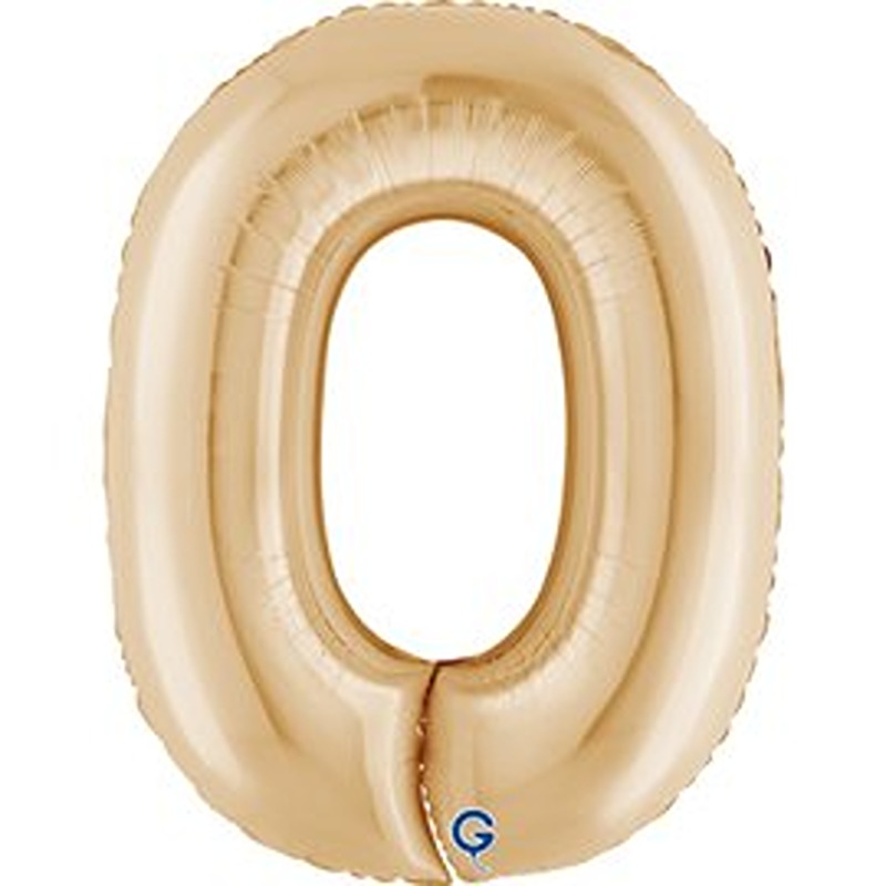Grabo 40" White Gold Number 0 Shape Pkt - 290WHG-P