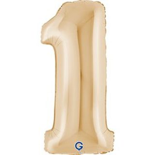 Grabo 40" White Gold Number 1 Shape Pkt - 291WHG-P