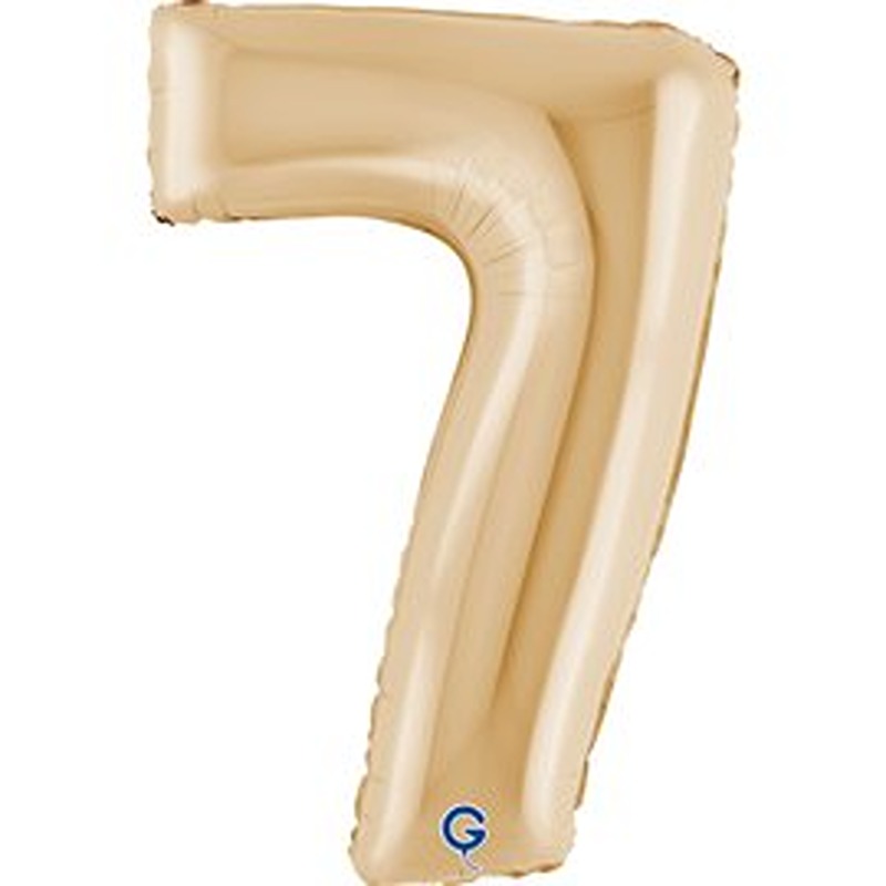 Grabo 40" White Gold Number 7 Shape Pkt - 297WHG-P