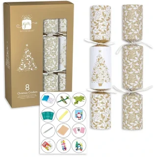 12" Gold Family Crackers (8 Pack) - XGIMCKC4A505