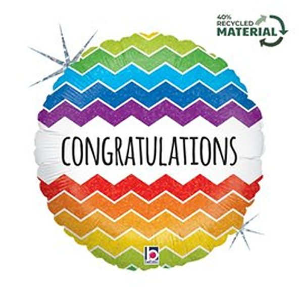 Grabo - Chevron Congratulations Holographic - 18" - 36172H-P