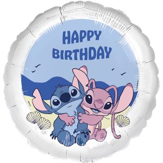 Riethmuller - Happy Birthday Stitch & Angel 17" - 1-110177
