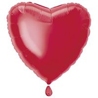Red Solid Heart Foil Balloon - 18" - 52907