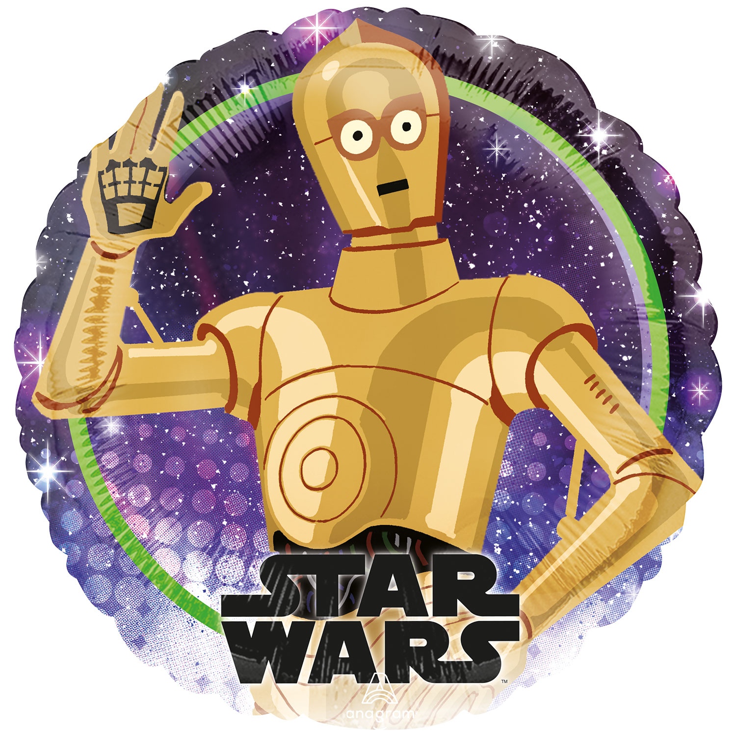 Anagram Star Wars C-3PO Standard Foil Balloons S60