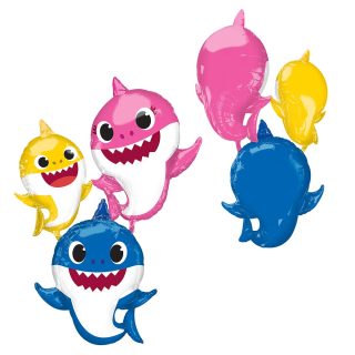 Anagram - Baby Shark Airwalker Foil Balloons 36"/91cm w x 66"/167cm  P93 - 4076475