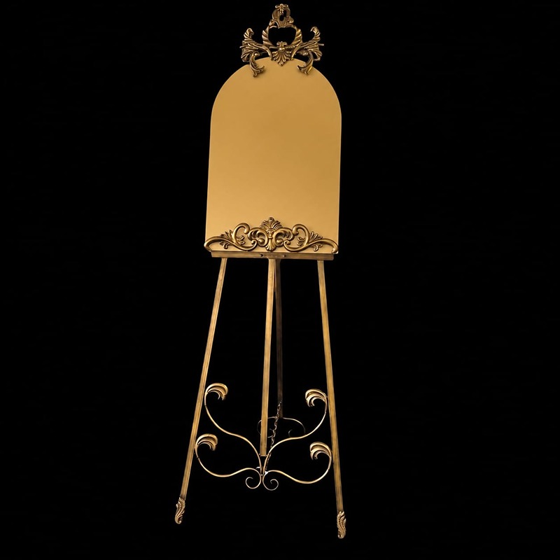 600mm x 400mm Arch Mirror Gold