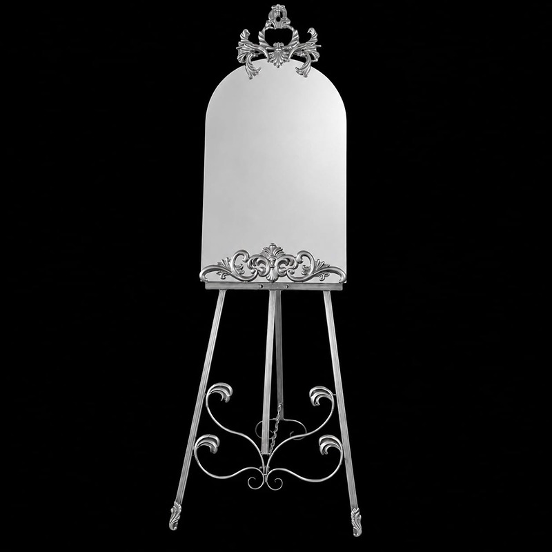 600mm x 400mm Arch Mirror Silver