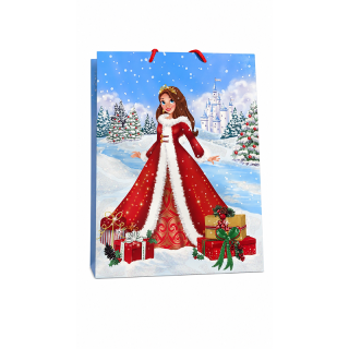 12pk XM Gift Bags Extra Large Portrait Princess - 48070