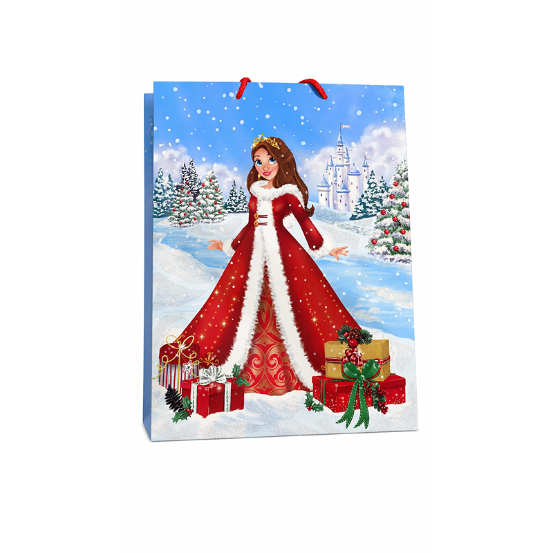 12pk XM Gift Bags Extra Large Portrait Princess - 48070