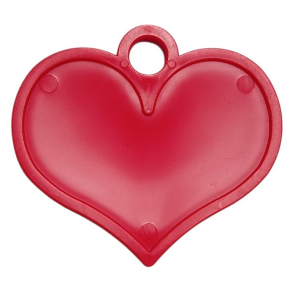 Andrew Plastics - Heart weights - Red - 10ct