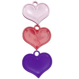 Andrew Plastics - Heart Weights - Red, Purple & Pink - 100ct