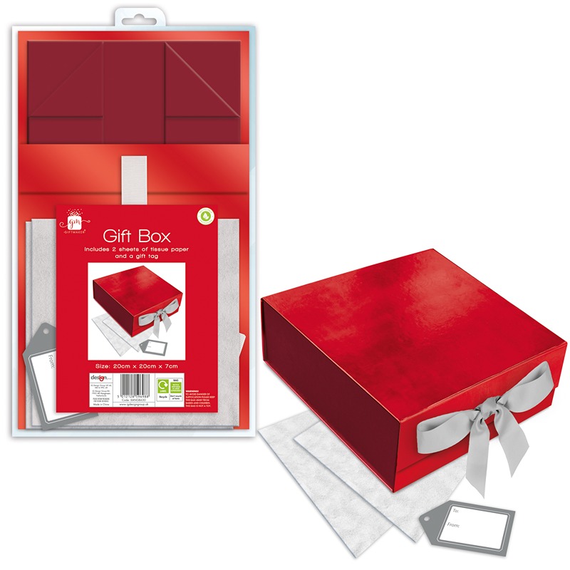 20cms Flat Pack Gift Box - XANGB630