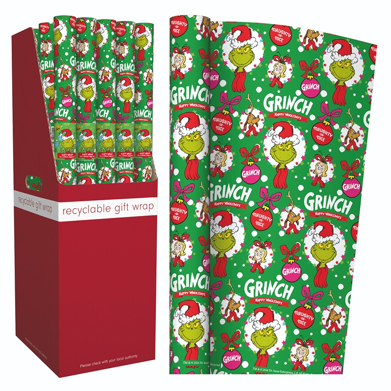 2M X 69CM Grinch Wrapping Paper - XBFLW604
