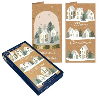 Tom Smith - 15 Slim Nordic Snowglobe Cards - XTOMBCC5A502