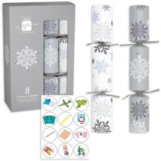 12" Silver Family Crackers (8 Pack) - XGIMCKC4A501