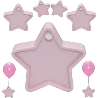 Andrew Plastics - Heavy Star Weight - Baby Pink - 25ct