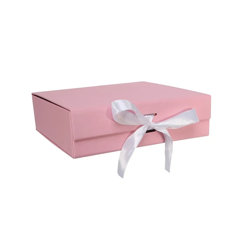 Baby Pink Keepsake Box with Ribbon (22x22x6.5cm) - BX6500
