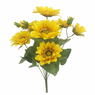 47cm LARGE SUNFLOWER BUSH YELLOW - 018502