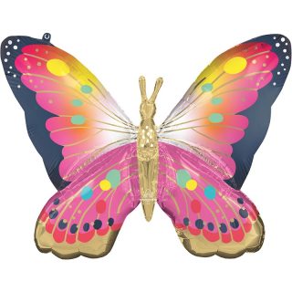Anagram - Shape Sateen Vibrant Pink Butterfly - 47612