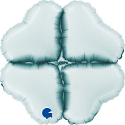 Grabo 12" Satin Pastel Blue Heart Base Pkt - G7501200SPB-P