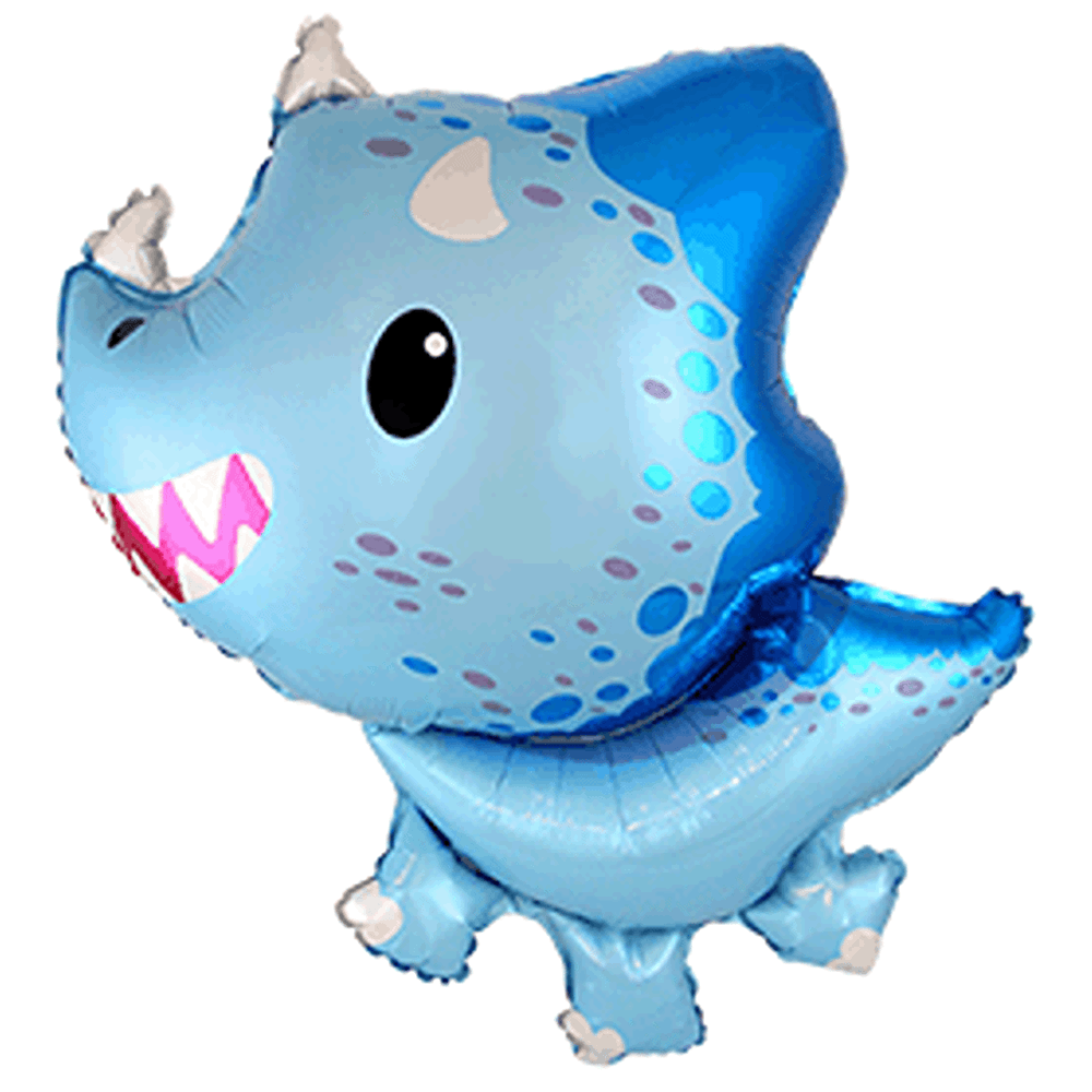 Flexmetal 32" Baby Triceratops Blue - 901858AB