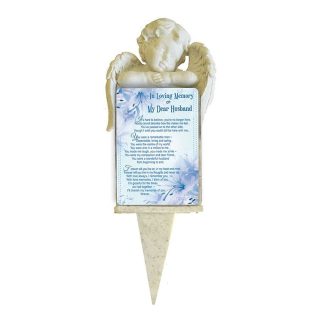 Cherub Graveside Holder For Card - GSH03