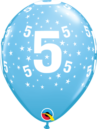 11″ ROUND 6CT RETAIL PKG -  AGE 5/PALE BLUE