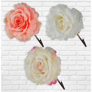 18CM CLIP ON ROSE C/P/P-23105